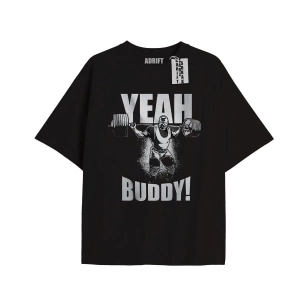 Kod Presss Unisex Siyah Yeah Buddy Gym Spor Ronnie Coleman T-shirt 363788tt