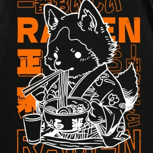 KOD Trend Anime Erkekler Karikatür ve Slogan Grafikli Tişört