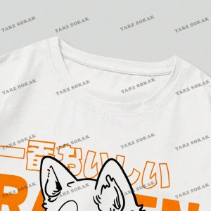 KOD Trend Anime Erkekler Karikatür ve Slogan Grafikli Tişört