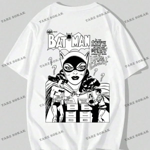 KOD Trend Batman X Erkek Karikatür Grafikli Tişört