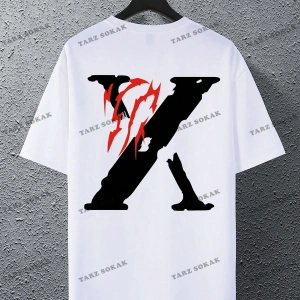 KOD Trend EMRG Bol Kesim Erkek Mektup Baskılı Tişört