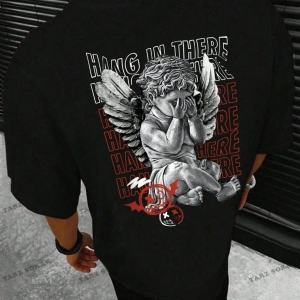 KOD Trend EMRG Erkek Mektup Baskılı Kısa Kollu Tişört