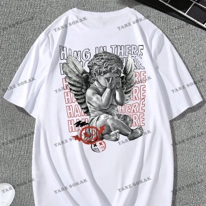 KOD Trend EMRG Erkek Mektup Baskılı Kısa Kollu Tişört