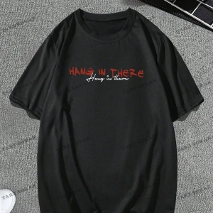 KOD Trend EMRG Erkek Mektup Baskılı Kısa Kollu Tişört