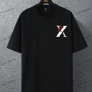 KOD Trend EMRG Loose Fit Erkek Mektup Baskı Grafikli Tişört