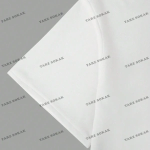 KOD Trend Erkek Baskılı Bol Düşük Omuz Tişört