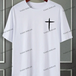 KOD Trend Erkek Çapraz Baskılı Tişört