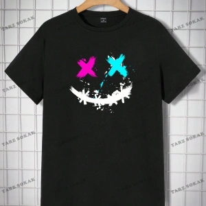 KOD Trend Erkek Emoji Baskılı Tişört