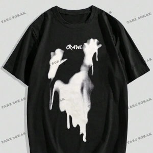 KOD Trend Erkek Harfli Grafik Tişört