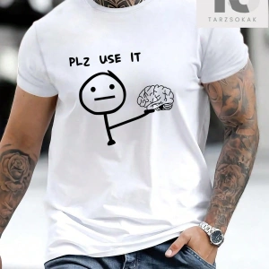 KOD Trend Erkek Karikatür & Slogan Grafikli Tişört