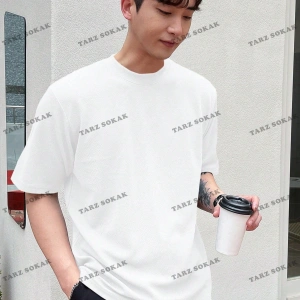 KOD Trend Erkek Katı Yuvarlak Yaka Tişört