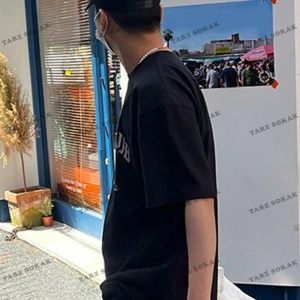 KOD Trend Erkek Kedi & Harf Grafikli Tişört