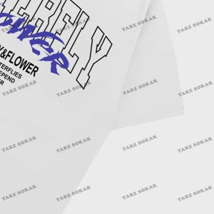 KOD Trend Erkek Kelebek & Çiçek Grafikli Tişört