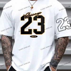 KOD Trend Erkek Mektup Grafikli Tişört