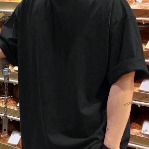 KOD Trend Erkek Pamuk Katı Damla Omuz Tişörtü