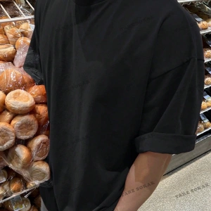 KOD Trend Erkek Pamuk Katı Damla Omuz Tişörtü