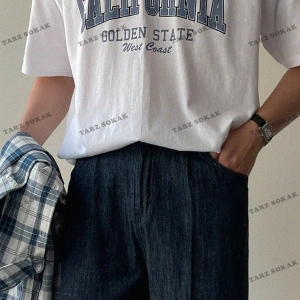 KOD Trend Erkek Pamuklu Harfli Grafik Tişört