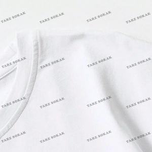 KOD Trend Goth Erkek Figür Grafik Damla Omuz Tişört