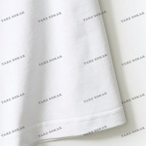 KOD Trend Goth Erkek Figür Grafik Damla Omuz Tişört