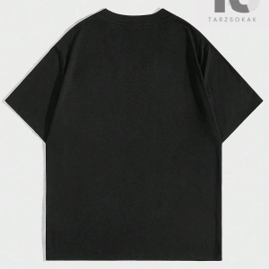 KOD Trend Goth Erkek Örümcek Desenli Bisiklet Yaka Tişört