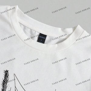 KOD Trend Goth Erkek Sloganlı ve Örümcek Desenli Tişört