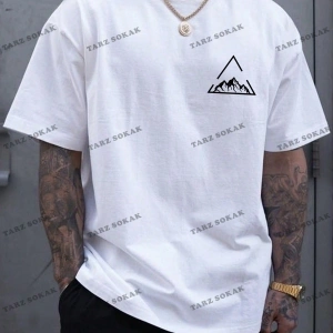 KOD Trend Homme Erkek Dağ ve Geo Baskılı Tişört