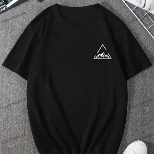 KOD Trend Homme Erkek Dağ ve Geo Baskılı Tişört
