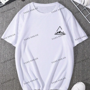 KOD Trend Homme Erkek Dağ ve Geo Baskılı Tişört