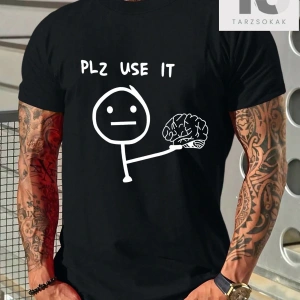 KOD Trend Homme Erkek Karikatür & Slogan Grafikli Tişört