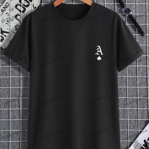 KOD Trend Homme Erkek Oyun Kartı Baskılı Tişört