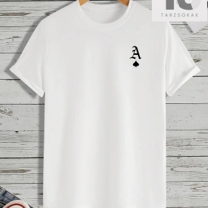 KOD Trend Homme Erkek Oyun Kartı Baskılı Tişört