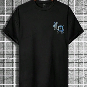 KOD Trend Hypemode Erkek Mektup Baskılı Tişört