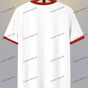 KOD Trend Hypemode Harf Baskılı ve Kontrast Kesimli Renkli Bloklu Erkek Tişörtü