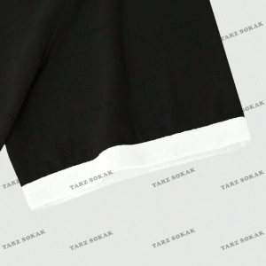 KOD Trend Hypemode Harf Baskılı ve Kontrast Kesimli Renkli Bloklu Erkek Tişörtü