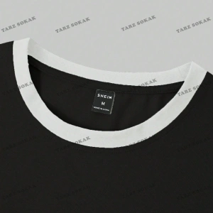 KOD Trend Hypemode Harf Baskılı ve Kontrast Kesimli Renkli Bloklu Erkek Tişörtü