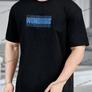 KOD Trend Hypemode Loose Fit Erkek Yazılı Baskılı Kısa Kollu Tişört