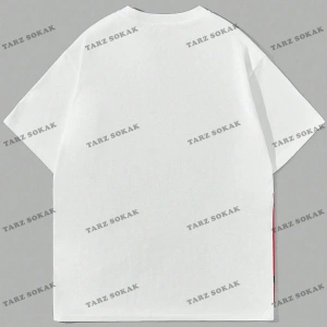 KOD Trend Hypemode Salaş Erkek Kalp Baskılı Tişört