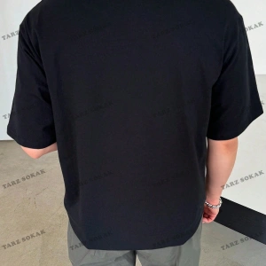 KOD Trend LEGND Erkek Çiçek & Slogan Grafikli Tişört