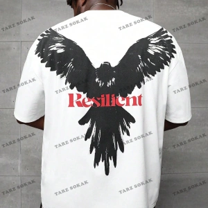 KOD Trend LEGND Erkek Plus Harfli ve Kartal Baskılı Tişört