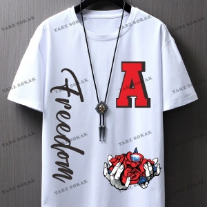 KOD Trend Sporsity Erkek Mektup Grafikli Tişört