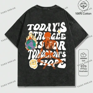 KOD Trend Street Life Erkek Grafik Baskı Yuvarlak Yaka Kısa Kollu Tişört