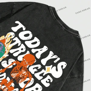 KOD Trend Street Life Erkek Grafik Baskı Yuvarlak Yaka Kısa Kollu Tişört