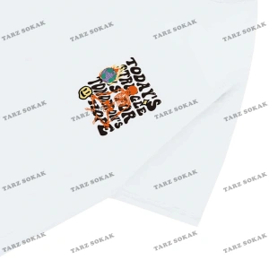 KOD Trend Street Life Erkek İskelet Sloganlı Grafik Tişört