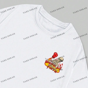 KOD Trend Street Life Erkek Kafatası ve Harf Grafikli Tişört