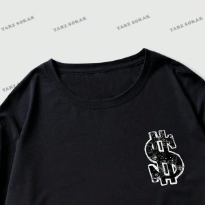 KOD Trend Street Life Erkek Karikatür ve Mektup Grafikli Tişört