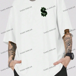 KOD Trend Street Life Erkek Karikatür ve Mektup Grafikli Tişört