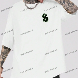 KOD Trend Street Life Erkek Karikatür ve Mektup Grafikli Tişört