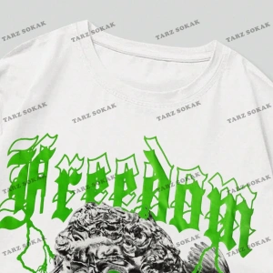 KOD Trend Street Life Erkek Pamuk Figürlü ve Sloganlı Grafik Tişört