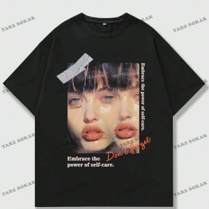 KOD Trend Street Life Erkek Portre Sokak Stili Kısa Kollu Tişört İlkbahar ve Yaz Aylarında Günlük