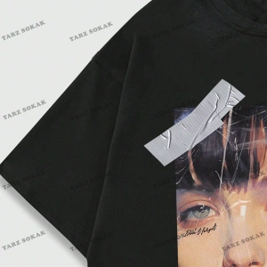 KOD Trend Street Life Erkek Portre Sokak Stili Kısa Kollu Tişört İlkbahar ve Yaz Aylarında Günlük